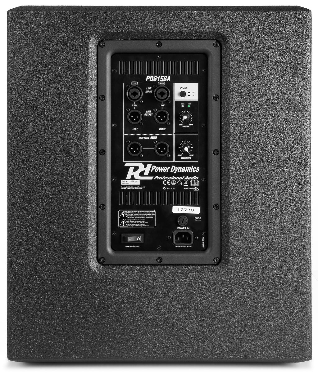 Power Dynamics PD615SA ACTIEVE SUBWOOFER 15"