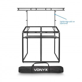 Vonyx DB3 FOLDABLE DJ-BOOTH SYSTEM PRO MEDIUM