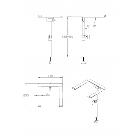 Vonyx DBLH1 DJ Booth Laptop Holder