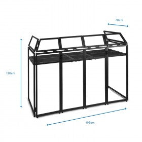 Vonyx DB5 PRO DJ ALUMINIUM BOOTH GROOT 2.0M