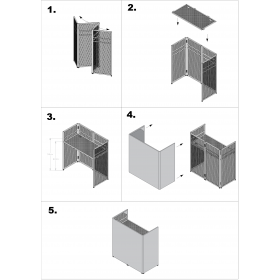 Vonyx DBC105 FOLDABLE DJ-BOOTH SYSTEM EASY