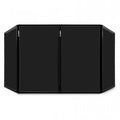 Vonyx DB2B FOLDABLE DJ SCREEN 120 X 70 BLACK (4 PANELS)