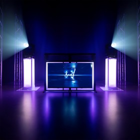 Vonyx DB6 FOLDABLE DJ-BOOTH SYSTEM PRO WITH TV BRACKET