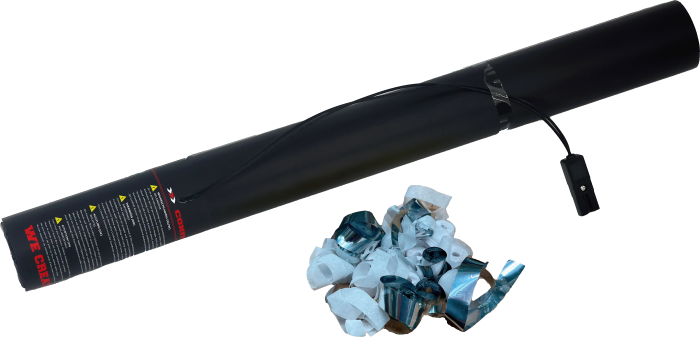 Elektrische Streamer Kanone 50cm - Weiß Silber