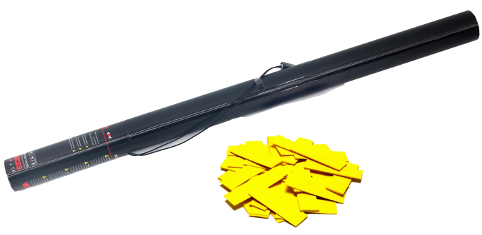 Elektrische Konfettikanone 80cm - Gelb