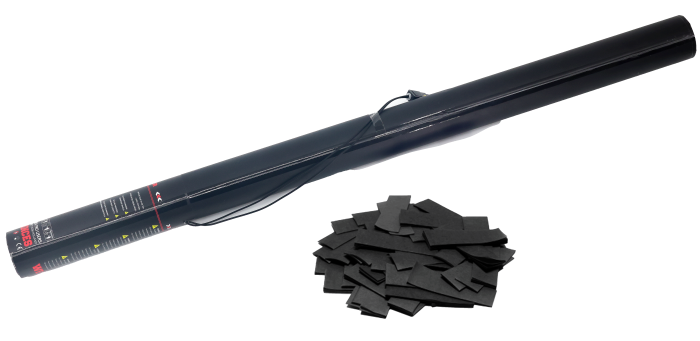 Elektrische Konfetti-Kanone 80cm - Schwarz