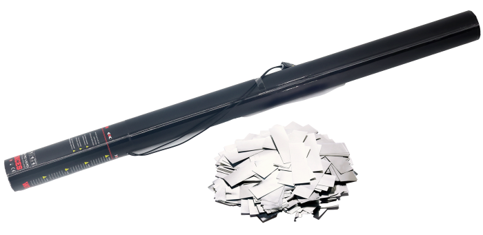 Elektrische Konfettikanone 80cm – Silber