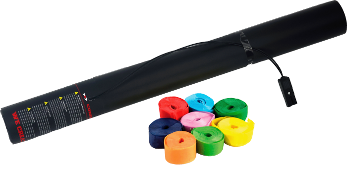 Elektrische Streamer-Kanone 50cm - Mehrfarbig