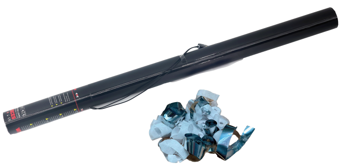 Elektrische Streamer Kanone 80cm - Weiß Silber