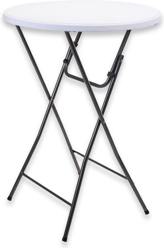Statafel 80cm, 110cm hoog incl. zwarte hoes