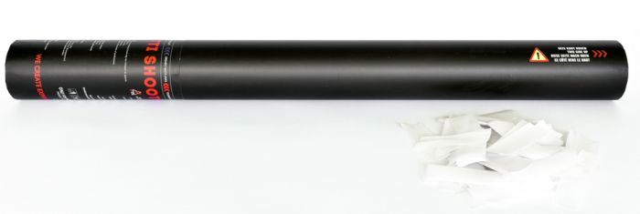 Handheld Konfetti-Kanone 50cm - Weiß