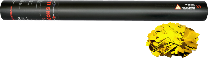 Handheld Konfettikanone 50 cm - Gelb