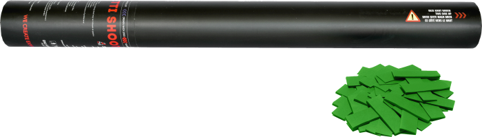 Handgehaltene Konfettikanone 50cm - Dunkelgrün