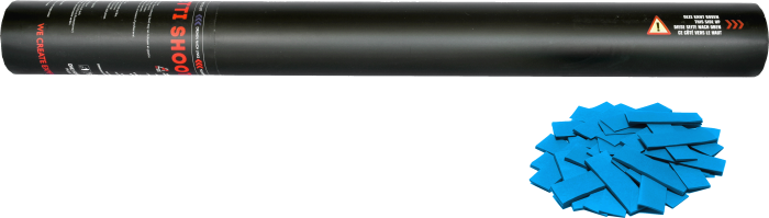 Handheld Konfettikanone 50cm - Hellblau - Gender Reveal