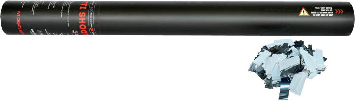 Handheld Konfettikanone 50cm - Silber