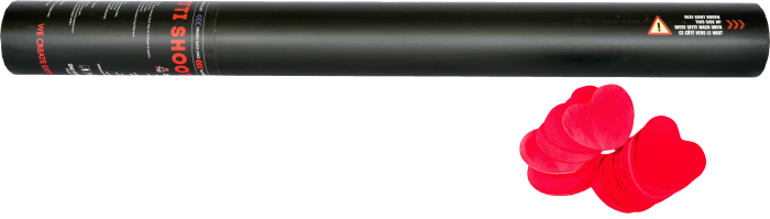 TCMFX Handheld Confetti Cannon 50cm - Red Hearts