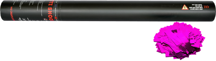 Handheld Konfettikanone 50cm - Pink Metallic
