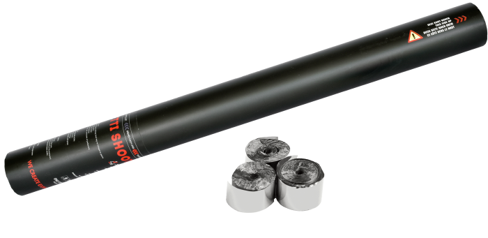 Handheld Streamer Kanone 50cm - Silber
