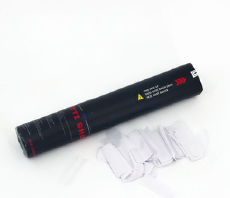 Handkonfettikanone 28cm – Weiß