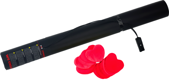 TCMFX Electric Confetti Cannon 50cm - Red Hearts