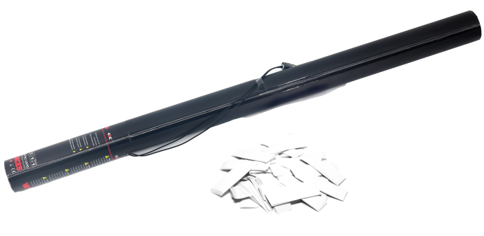 Elektrische Konfettikanone 80cm - Weiß
