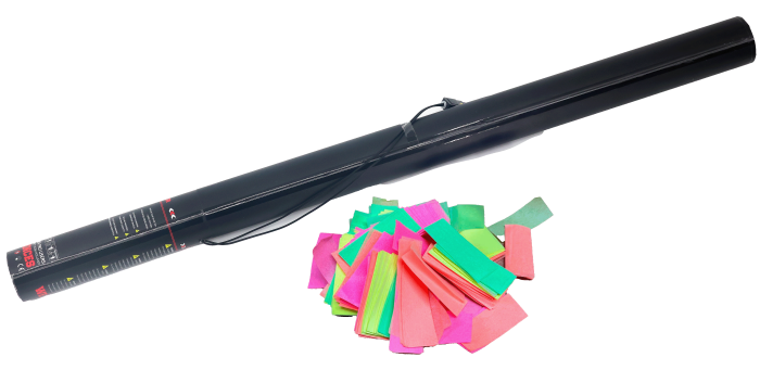 Elektrische Konfettikanone 80cm – UV Mehrfarbig