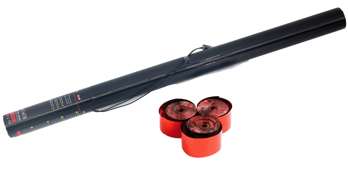 Elektrische Streamer-Kanone 80cm – Rot Metallic