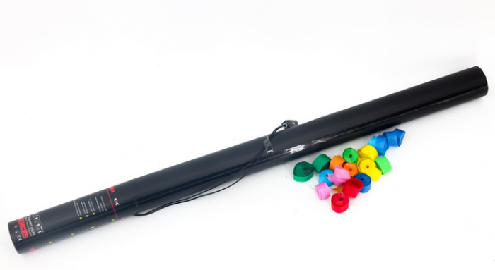 Elektrische Streamer-Kanone 80cm - Mehrfarbig