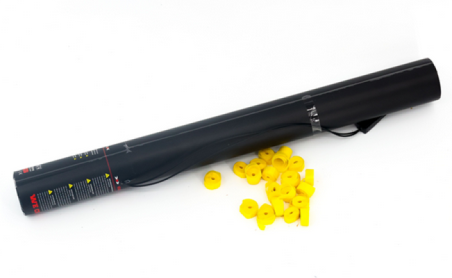Elektrische Konfettikanone 50cm – Gelb