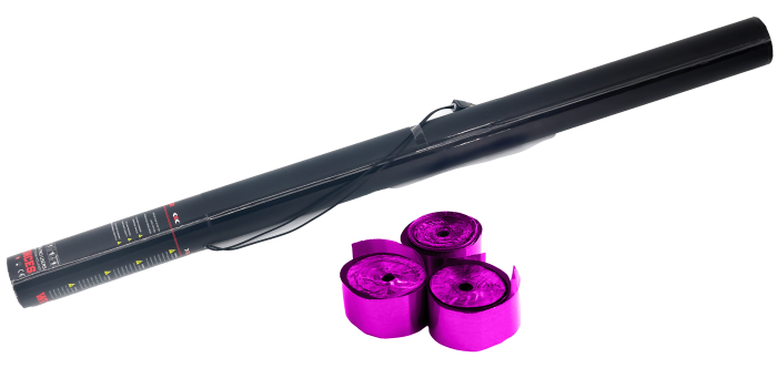 Elektrische Streamer Kanone 80cm - Pink Metallic